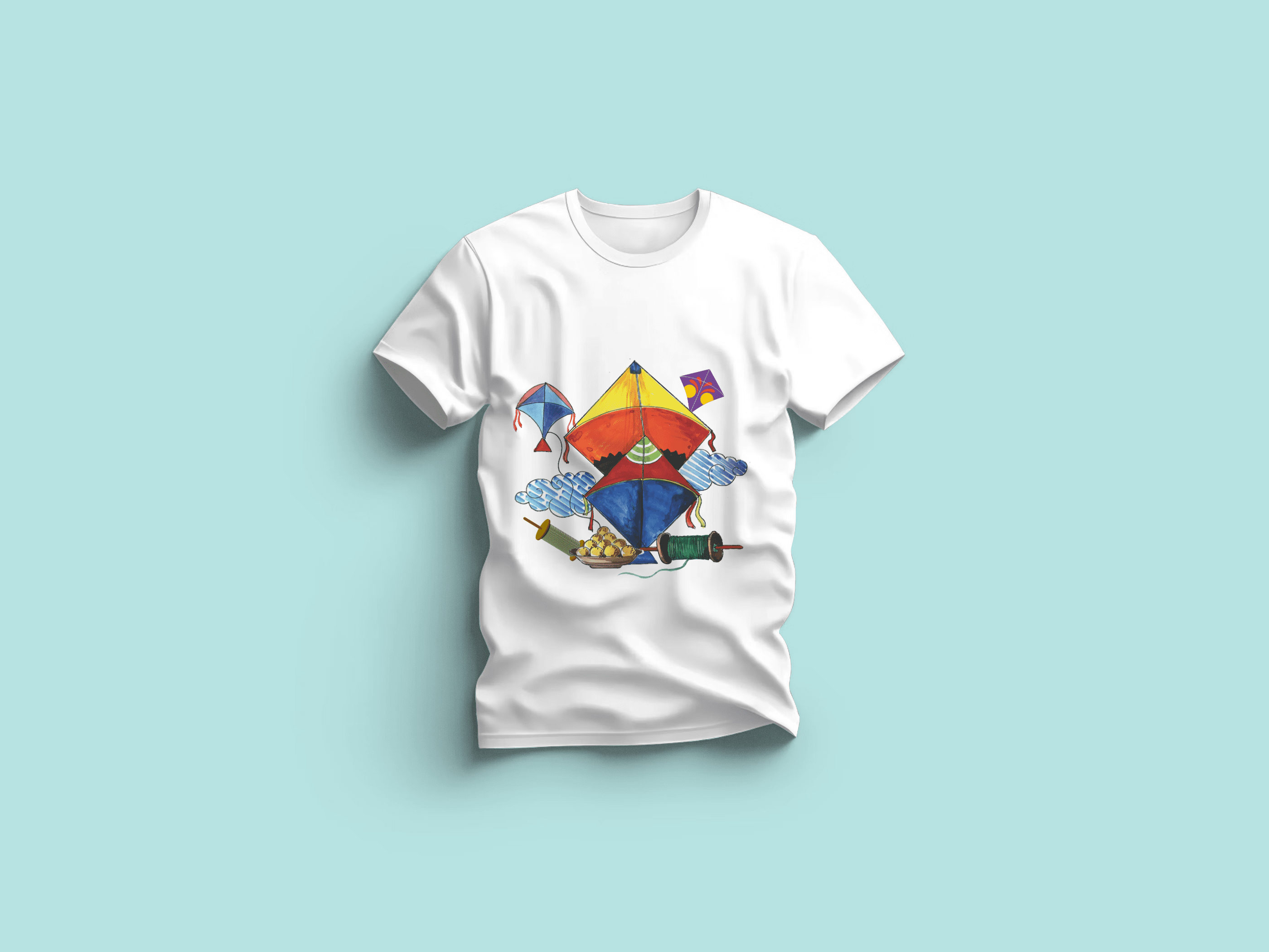 Kite Flying T-Shirt - Celebrate Uttarayan with Printalyst - Image 2