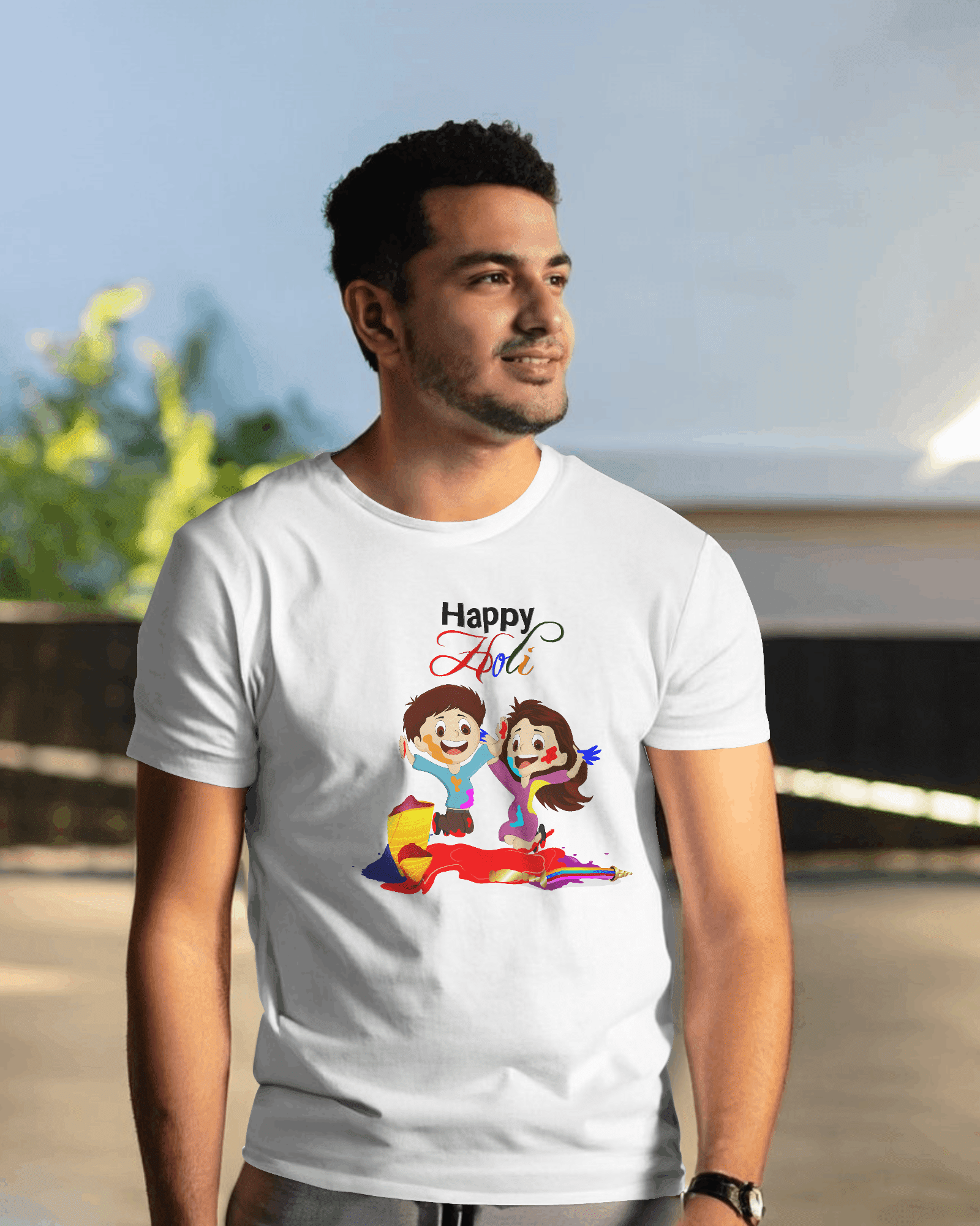 Festive Holi T-Shirt – By Printalyst (Bright and colorful)