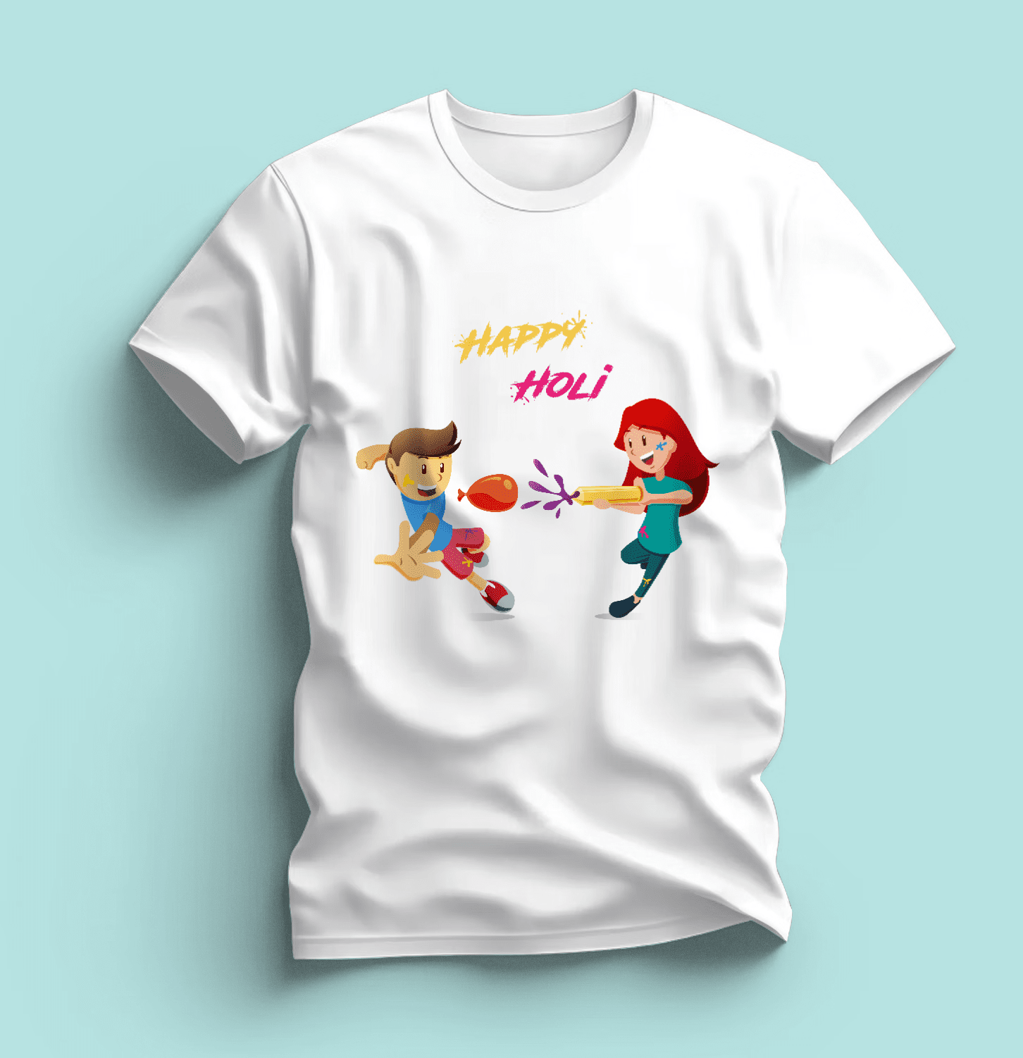 Fun Holi T-Shirt for Kids – Sizes for All Ages by Printalyst