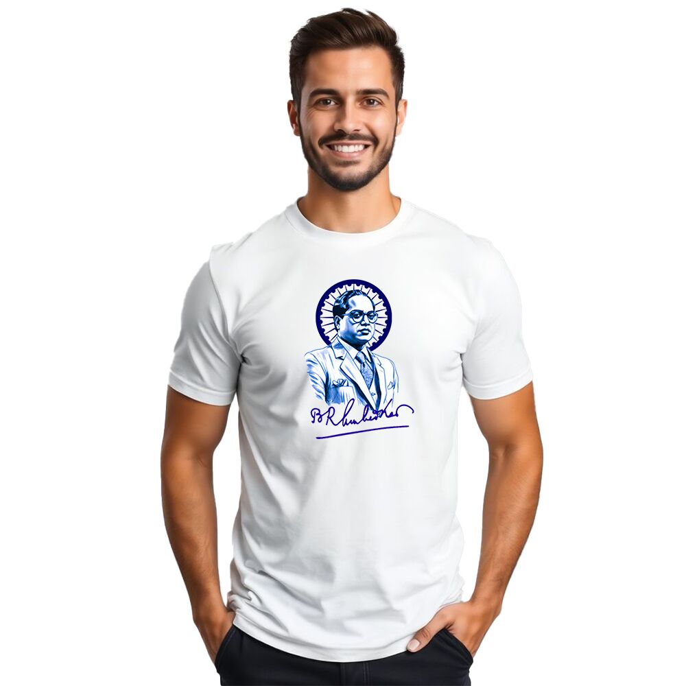 Printalyst Dr Ambedkar Jayanti Special Polyester & Cotton T-Shirt | Quick Dry Graphic Tee